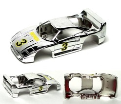 Tyco Ferrari F-40 Factory Detailed Silver Chrome #3 Test Shot 440-X2 Promo Body - £448.73 GBP