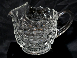 FOSTORIA AMERICAN Clear Glass Pitcher With Ice Lip - 2 Qt - Vintage Cube... - $409.92 MXN