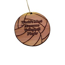 Volleyball Worlds most awesome Volleyball Player - Cedar Ornament - £15.41 GBP