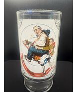 The Rocking Horse By Norman Rockwell Country Time Lemonade Glass 1933 Vi... - $4.85