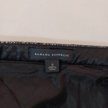 Banana Republic RN#54023 Women's Black & Green Wool & Acrylic Skirt Size 4 image 3