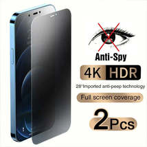 Full Cover Anti-Spy Screen Protector For iPhone 11 12 13 PRO MAX Privacy... - £7.09 GBP+