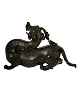 Ju Ming Feng Shui Chilong Dragon Foo Dog Lion Cold Cast Resin Marked 9&quot; ... - $5,615.96 MXN
