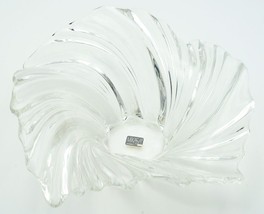 Mikasa Belle Epoque Centerpiece Crystal 12 1/2&quot; Glass Large Wave Swirl G... - £27.99 GBP