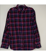 Jos. A. Bank Red and Blue Casual Button Down Shirt - $13.72