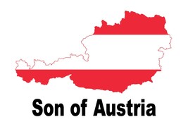 Son of Austria Austrian Country Map Flag Poster Print High Quality Print - £5.50 GBP+