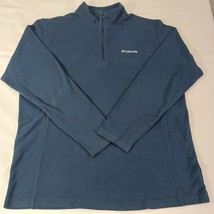 Columbia AM6558 Mens Blue Klamath Range II Half Zip Fleece Pullover Sweatshirt L image 10