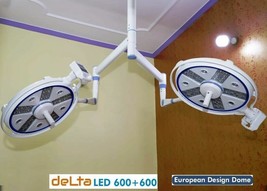 Operating Surgical Dual Head Lights LED OT Lamp Operation Theater Ceiling Light - £2,928.04 GBP