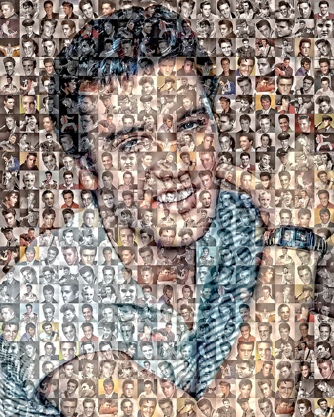 Elvis Presley Photo Mosaic Print Art - $35.00 - $145.00