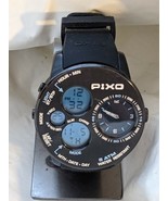 PIXO PX-5 SBBK-08 Noir Véritable Homme Numérique Analogique L Montre 5 A... - $5,573.40 MXN