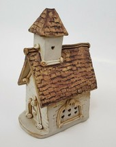 Windy Meadows Pottery Chapel Church Lighted Stoneware Vintage - £27.42 GBP