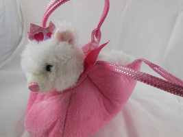 Peek-A-Boo Princess Kitten Fancy Pal  Plush by Aurora Toys 5" kitten 7" purse - $9.89