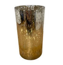 Midwest-CBK Glass Gold and Silver Waxless Candle NOB - £14.87 GBP