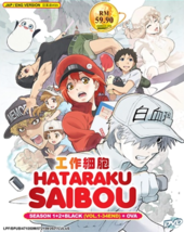 DVD Anime Hataraku Saibou (Cells At Work) Complete Season 1+2 +BLACK (1-34) +OVA - £24.59 GBP