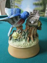 Ceramic Music Boxes Birds Pick one 1 (Number: 2- BLEU Bird Compatible with NEST) - $38.21