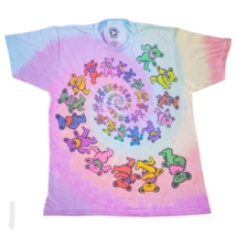 Grateful Dead Vintage Spiral Bears Tie-Dye ~ by Liquid Blue ~ Large ~ Br... - £25.17 GBP