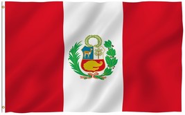 3x5 Peru Flag Peruvian flag 150D polyester South American Pennant Bandera - £15.73 GBP