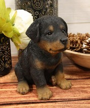Ebros Lifelike Realistic Sitting Rottie Rottweiler Puppy Dog Statue 6.25... - £23.91 GBP