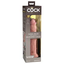 King Cock Elite 9&quot; Dual Density Silicone Cock Light - £65.57 GBP