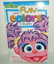 ~Sesame Street~Zoe, Fun with Colors and Shapes Write on and Wipe Off Workbook - £5.62 GBP