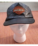 Harley Davidson Genuine Leather Strapback Hat Baseball Cap HD Adult - Vi... - £14.44 GBP