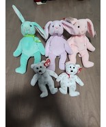 TY Beanie Babies Lot of 3 Retired 1996 Hippity Hoppity Floppity Bunnies ... - $20.58 CAD