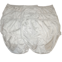 Comfort Choice 6 Pair Pack White Nylon Brief Panties Size 8 Plus Size 16-18 - £15.65 GBP
