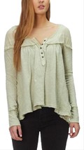 Free People We The Free Womens Blouse Down Under Washed Army Green Size Xs - £39.10 GBP