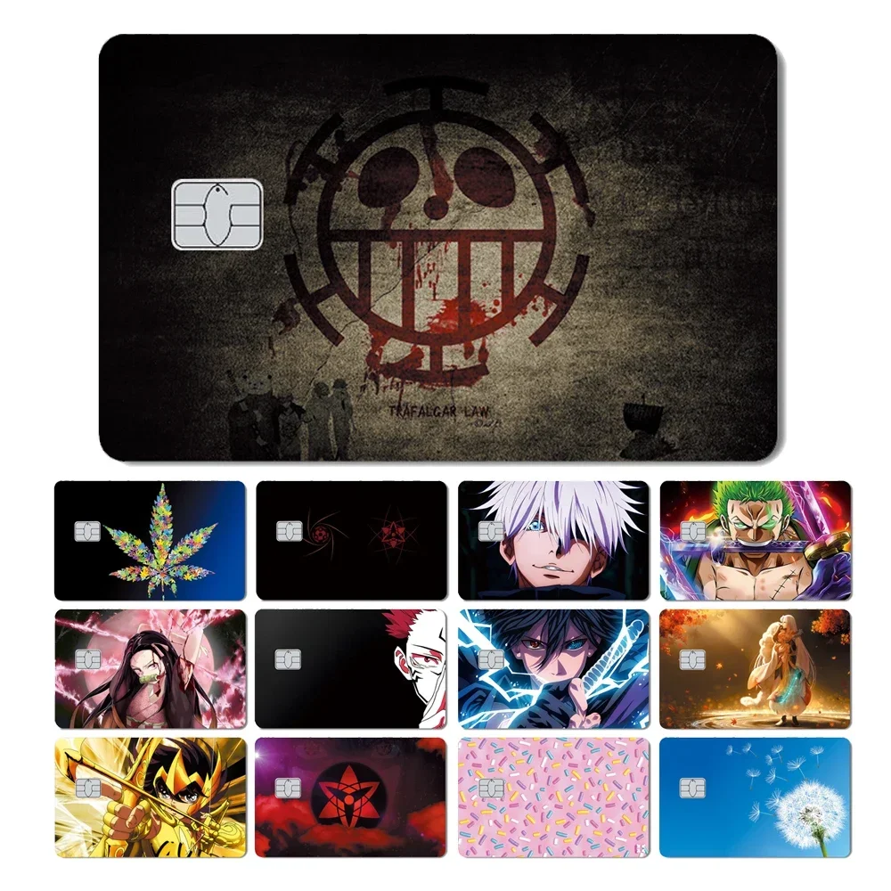 Anime Dragon Ball One Piece Naruto Demon Slayer Leaf Candy Film Sticker Skin par - $25.00