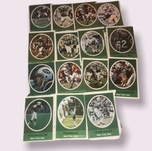 New York Jets Vintage Miniature Stamp Collectible Cards Lot Of 15 - £7.48 GBP