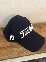 Titleist A-Flex FJ Footjoy PRO V1 Navy Fitted Golf Hat Size L/XL Golf Cap - $18.49