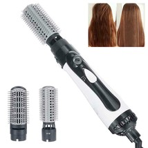 2 In 1 Hair Dryer Brush Professional Hair Straightener Comb Curling Iron Brush 1 - £25.86 GBP