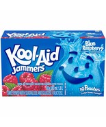 4 X Kool-Aid Jammers, Blue Raspberry,10 Pouches180ml/6.1 oz each, Free S... - £28.91 GBP