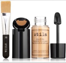 Stila Stay All Day Foundation Concealer &amp; Brush Kit #15 Deep - £13.91 GBP