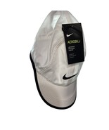 White Nike Aerobill Women&#39;s Cap White with Black Swish - £24.35 GBP