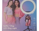 Dixie &amp; Charli Selfie / Vlog LED RING LIGHT w Table Stand &amp; Wired Remote... - $12.86
