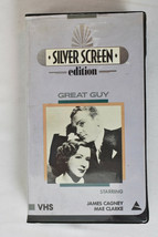 Prism SILVER SCREEN EDITION Great Guy VHS B &amp; W Drama James Cagney - £15.78 GBP