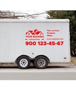 2pcs Custom Commercial Truck Decal for Construction Business, Personalized - $1,096.50 MXN+