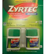 Zyrtec 10mg Allergy Tablets - 120 Count (Expiration Date: 07/2026) - $745.66 MXN