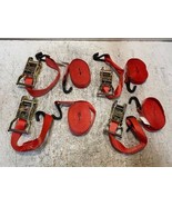 4 Qty of US Cargo 1&quot; x 15&#39; Ratchet Strap w/ Vinyl Ctd S-Hooks 2615WHVC (... - $68.58 CAD