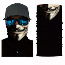 Face Cloth Bandana Neckerchief Wristband, Breathable Unisex,  Vendetta - £1.49 GBP+