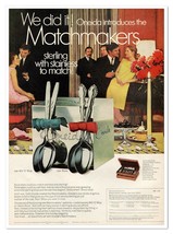 Oneida Matchmakers Will &#39;O&#39; Wisp &amp; Dover Flatware Vintage 1968 Print Magazine Ad - £7.87 GBP