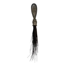 Vintage Sterling Silver Utility Brush With Horse Hair Cross On Handle - £48.57 GBP