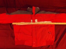 Powderdown Coat Kids Size Large Red/Gray ~ NM 13541 - $20.55