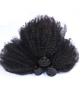 Mongolian Afro Kinky Curly Hair Weave 4B 4C Natural Black Raw Virgin Human Hair  - $60.99 - $396.99