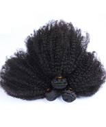 Mongolian Afro Kinky Curly Hair Weave 4B 4C Natural Black Raw Virgin Hum... - £47.95 GBP+