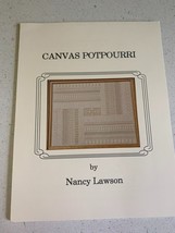 Vintage Artisan Embroidery Needlepoint Pattern Nancy Lawson Canvas Potpourri NEW - £11.48 GBP