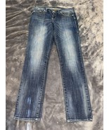Rock &amp; Republic Womens Blue Jeans Size 8 Ladies Stretch Denim Straight F... - £12.64 GBP