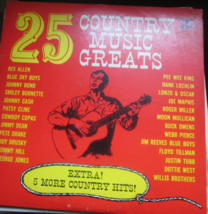Various Artists * 25 Country Music Greats * 1966 •Starday Records CMG-1 ... - £5.22 GBP