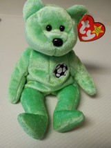 TY Beanie Baby Very Rare 1998 Kicks the Bear with 2 Tag Errors NO NUMBER STAMP - £17.83 GBP